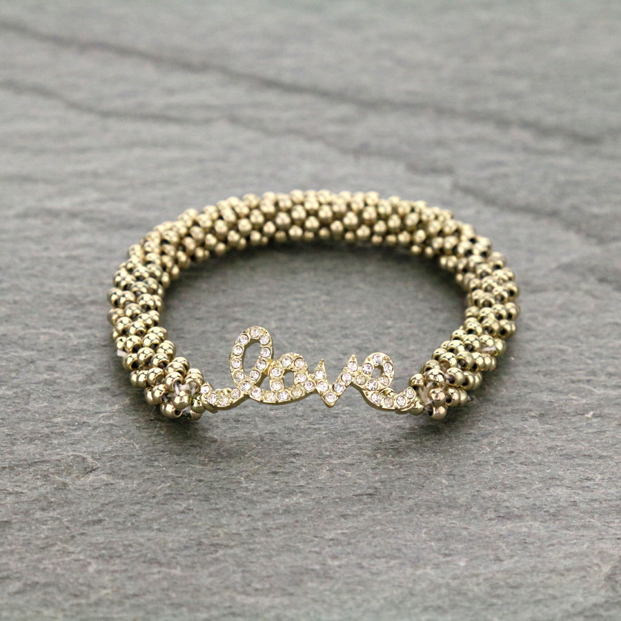 Fashion "Love" Stretch Bracelet