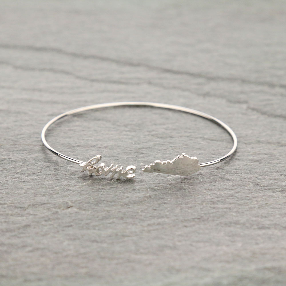 Fashion State Kentucky "HOME" Cuff Bracelet
