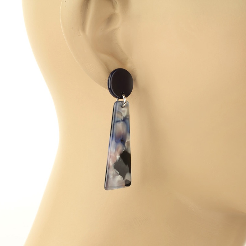 JJ Trapezium Shape Post Earrings - Image 2