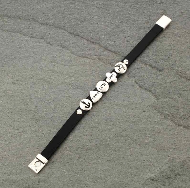 "Never Lose Hope" Magnetic Stacked Bracelet - Image 3