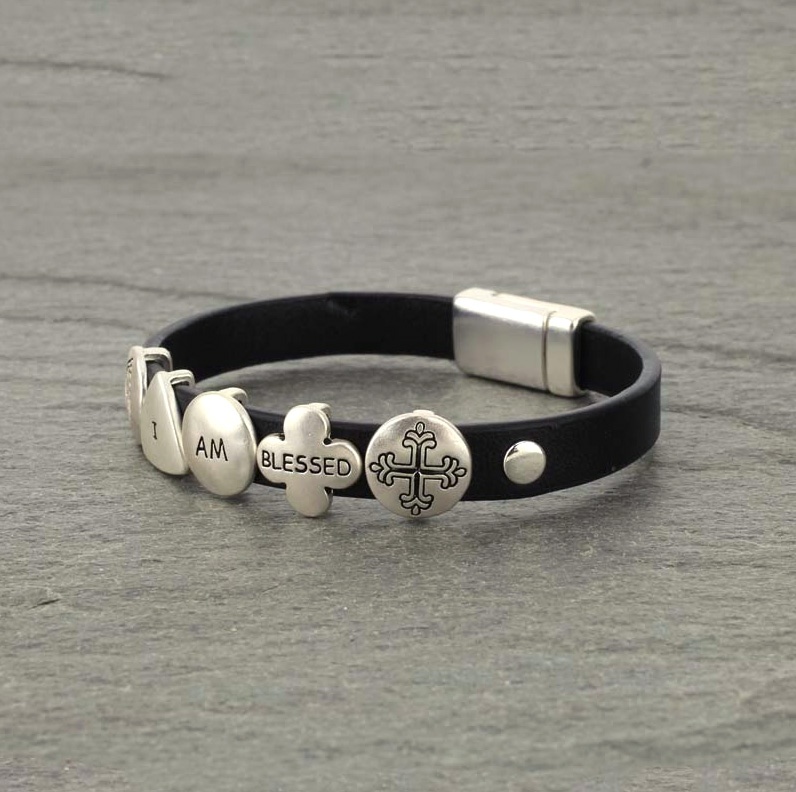 "I AM BLESSED" Magnetic Stacked Bracelet - Image 2