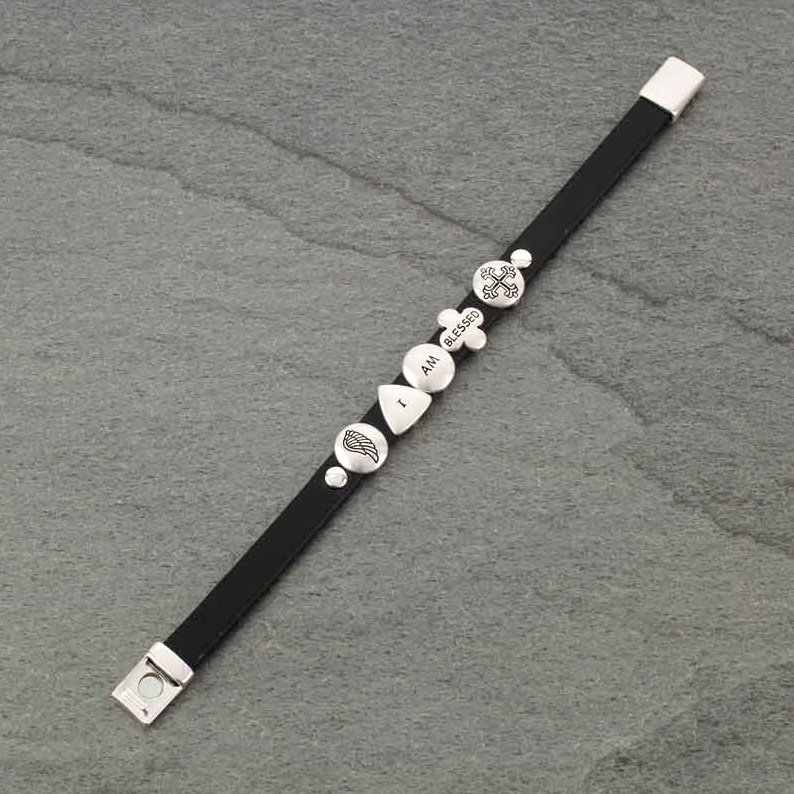 "I AM BLESSED" Magnetic Stacked Bracelet - Image 3