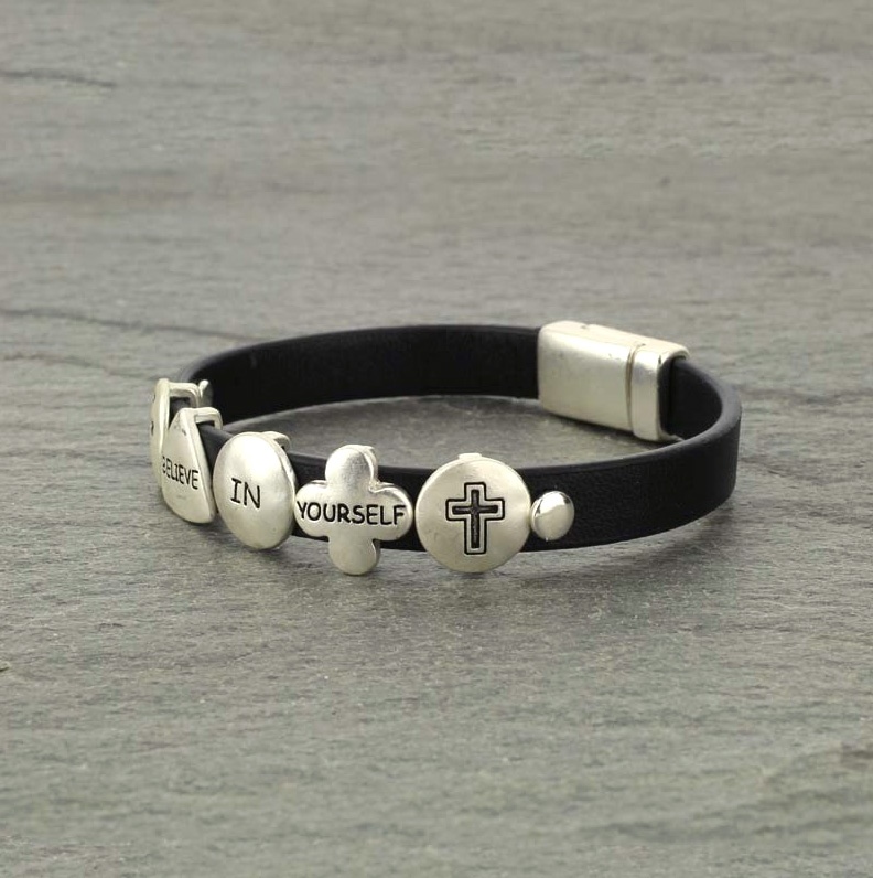 "Believe in Yourself" Magnetic Stacked Bracelet - Image 2