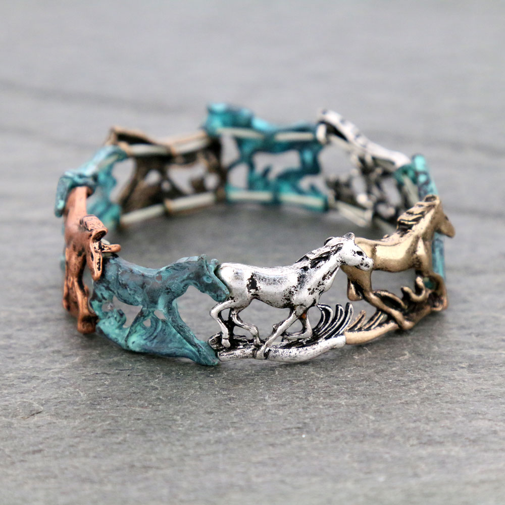 Running Horse Stretch Bracelet - Image 2