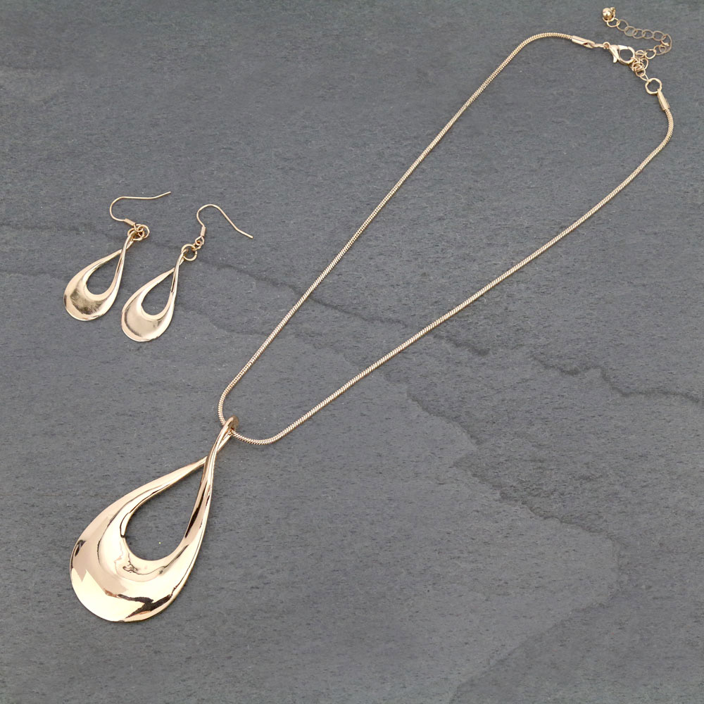 Fashion Teardrop Necklace Set