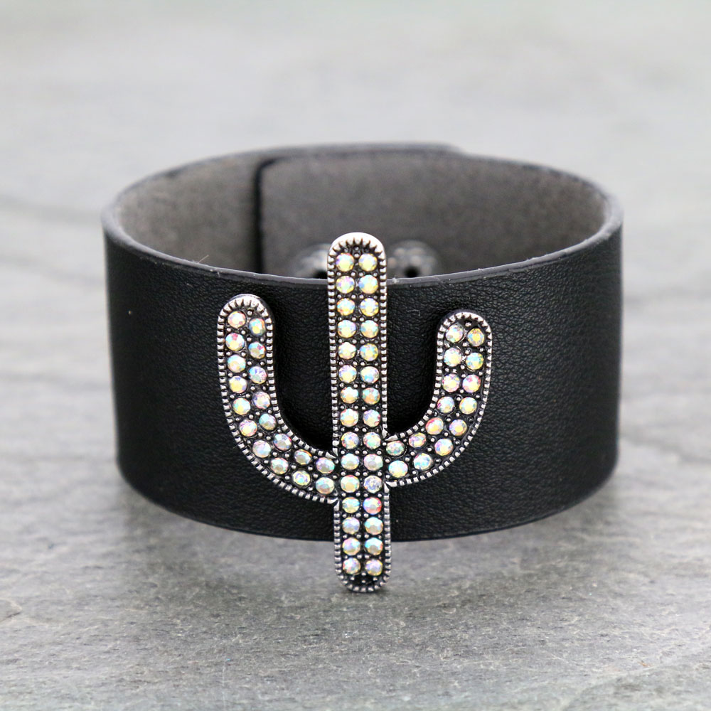 Cactus Leather Bracelet