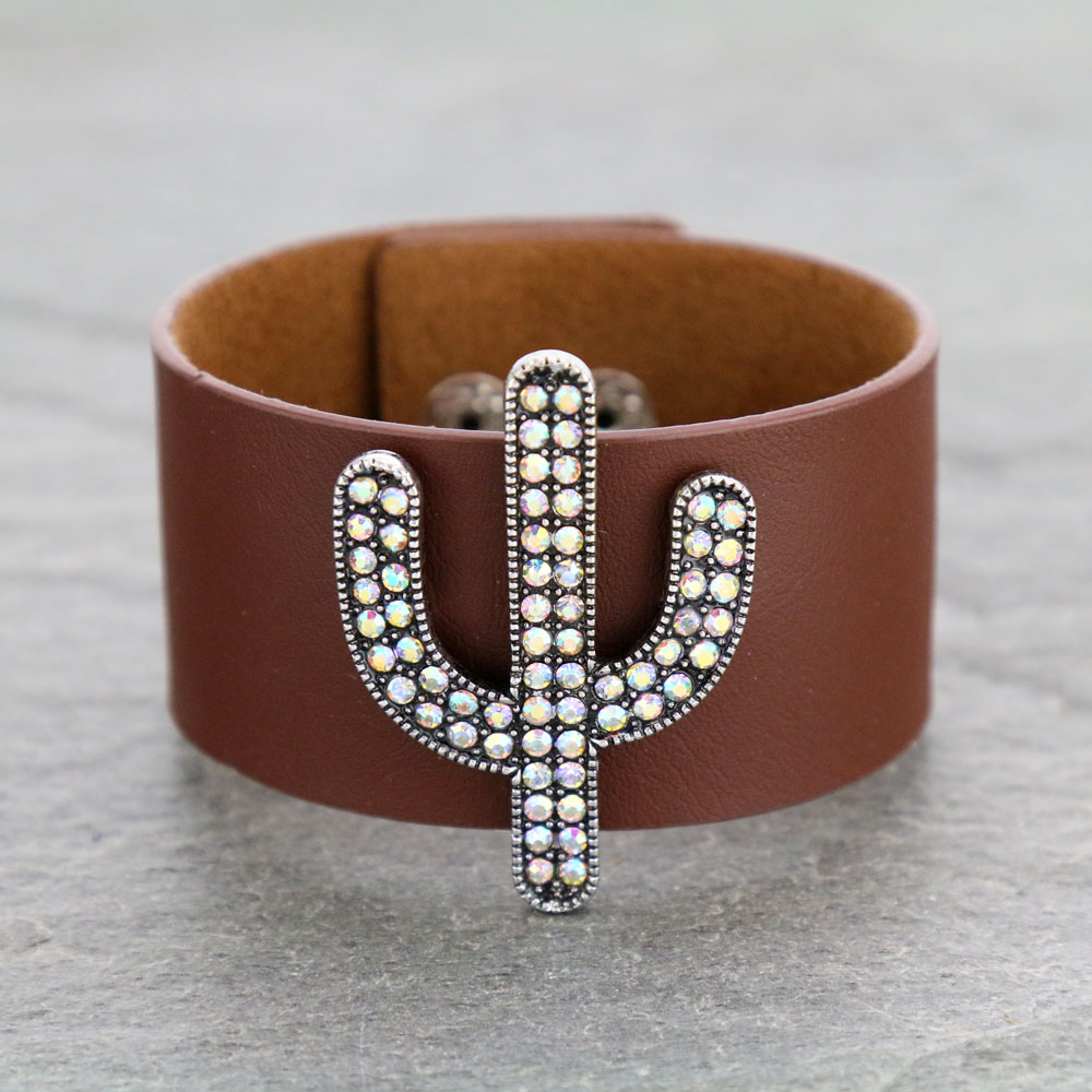 Cactus Leather Bracelet