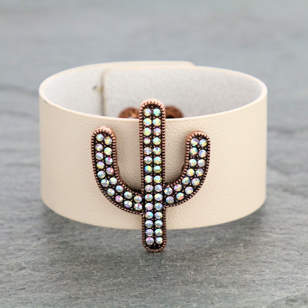 Cactus Leather Bracelet