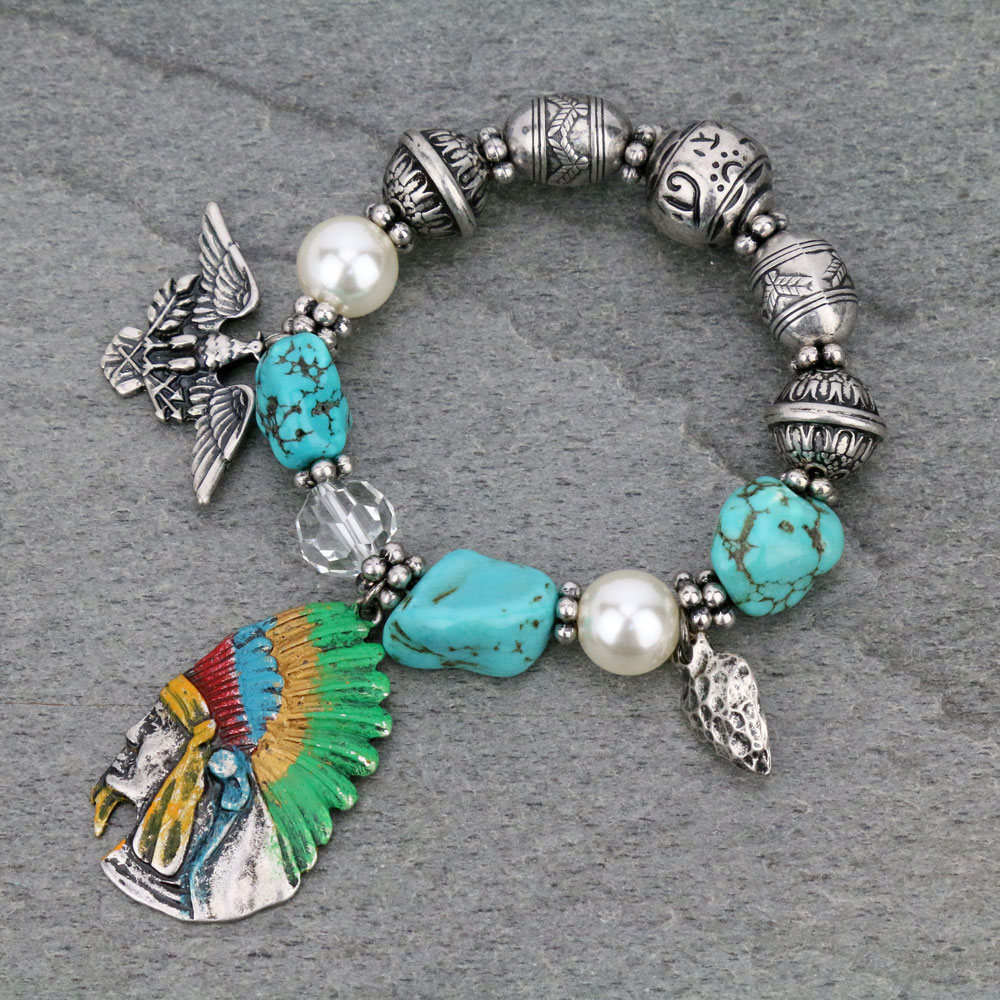 Western Indian Style Stretch Bracelet