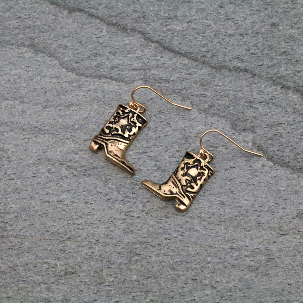 Western Boots Earrings