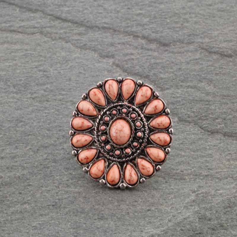 Western Stone Cuff Ring