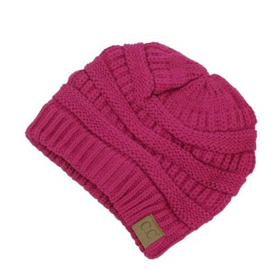 C.C Ribbed Kit Solid Color Beanie Hat