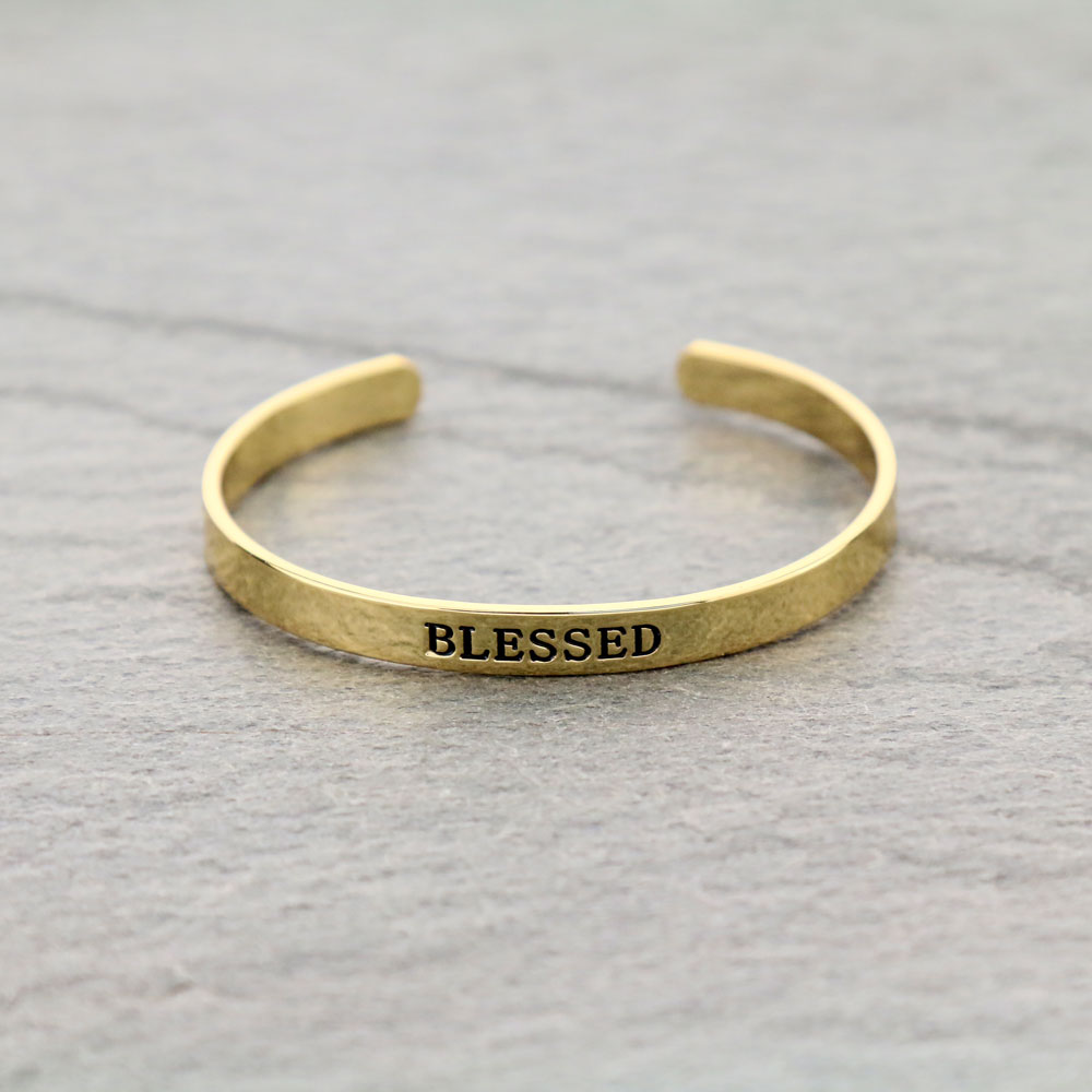 "BLESSED" Cuff Bracelet