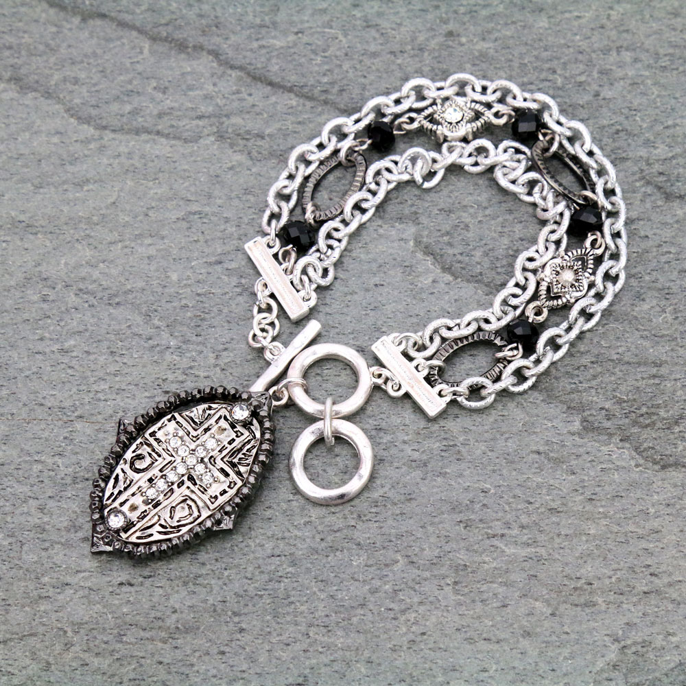 Cross Charm Bracelet