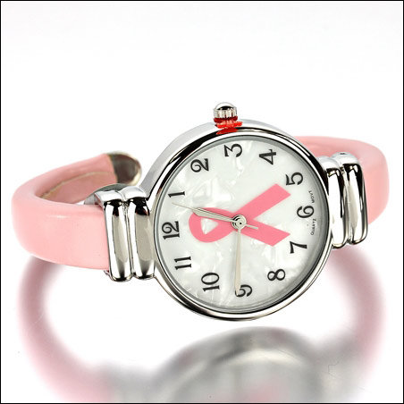Fashion Pink Ribbon Watch