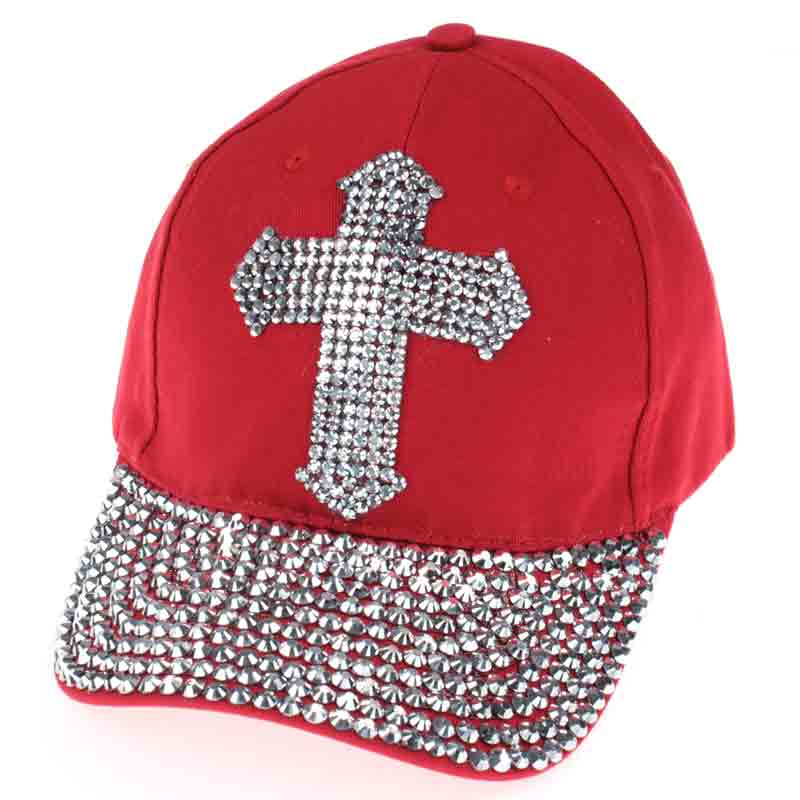 Cross Rhinestone Vintage Cap