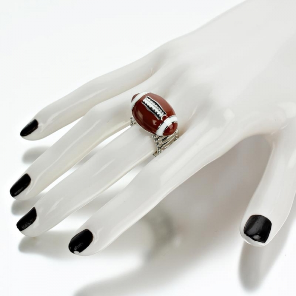 Sports Theme Football Stretch Ring