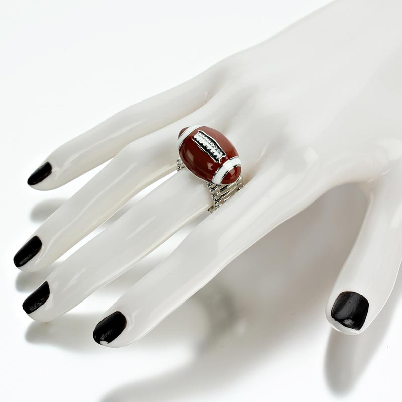 Sports Theme Football Stretch Ring