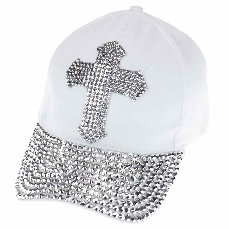 Cross Rhinestone Vintage Cap