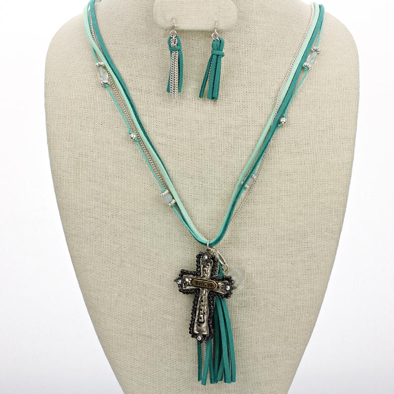 Cross Necklace Set