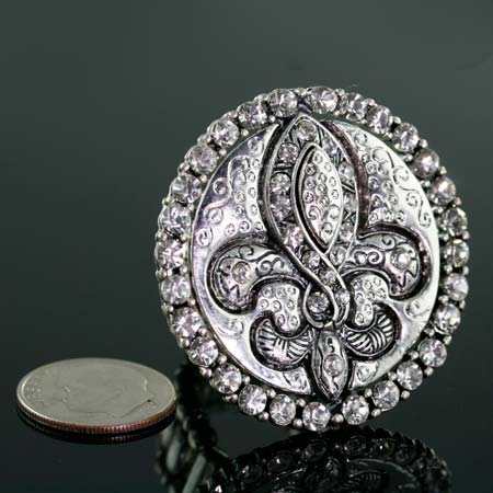 Fleur De Lis Stretch Ring