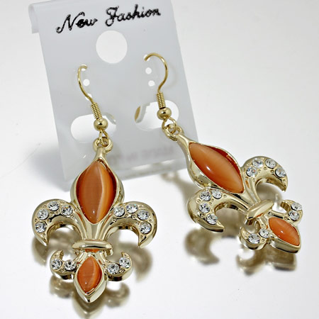 Fleur De Lis Large Size Earrings