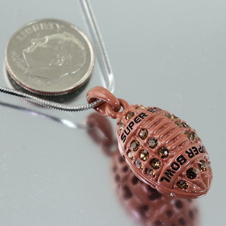 Sports Theme Foot Ball Pendant Necklace