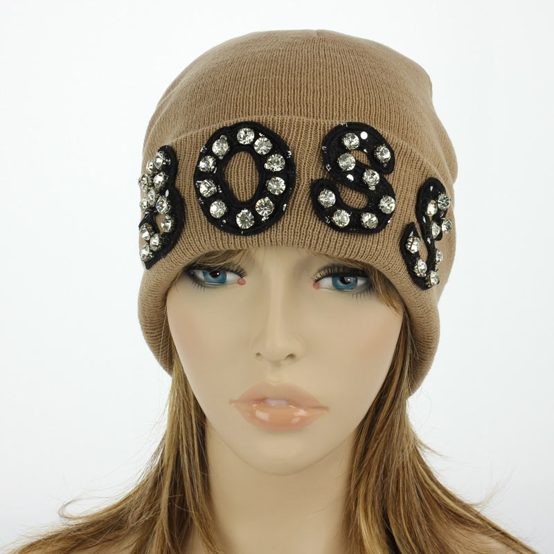 Fashion "BOSS" Knit Beanie