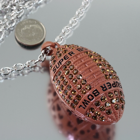 Sports Theme Foot Ball Pendant Necklace