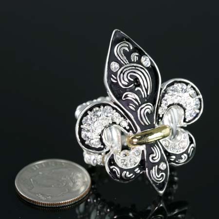 Fleur De Lis Stretch Ring