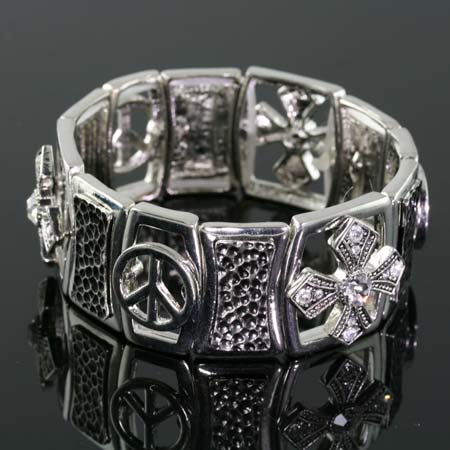 Cross Stretch Bracelet