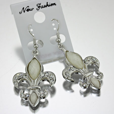 Fleur De Lis Large Size Earrings