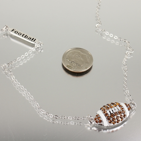 Sports Theme Foot Ball Pendant Necklace