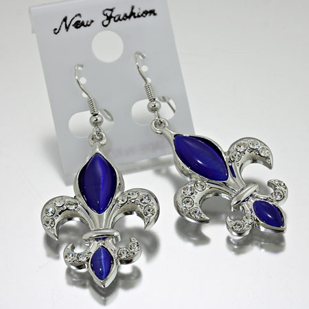 Fleur De Lis Large Size Earrings
