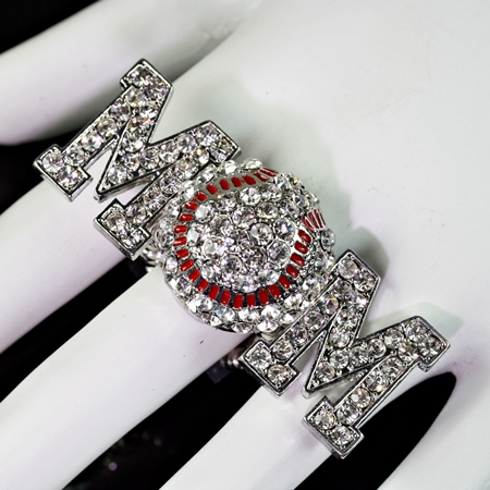 Sports "Baseball Mom" Stretch Ring