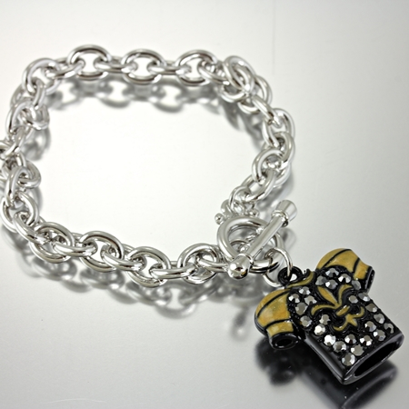 Fleur De Lis Uniform Charm Bracelet