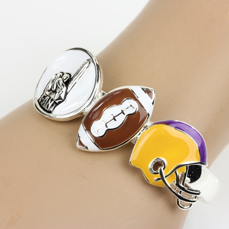 Sports "Football" Bangle Bracelet