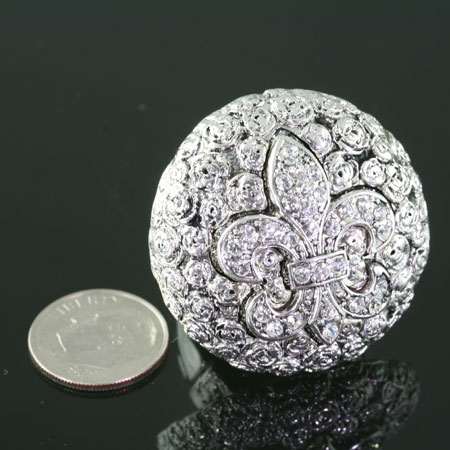 Fleur De Lis Stretch Ring