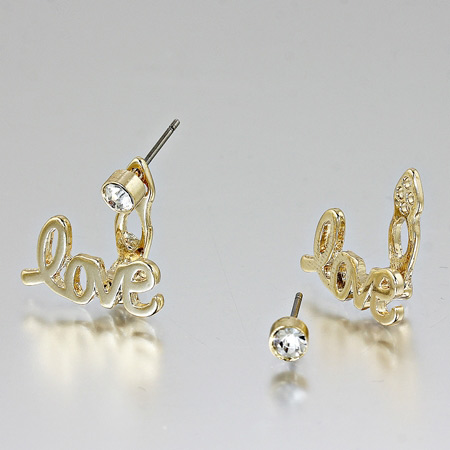 Fashion "LOVE" Post Earrings