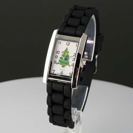 Fashion "X-MasTree" Jelly Band Watch
