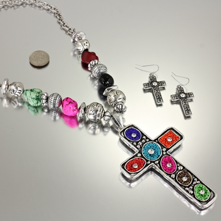 Cross Necklace Set