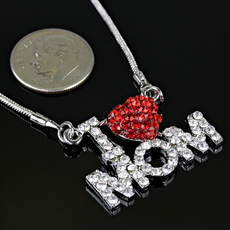 Fashion "I Love Mom" Pendant Necklace