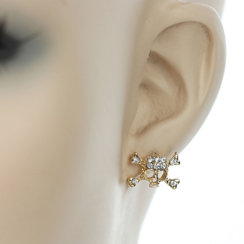 Skull Post Earrings