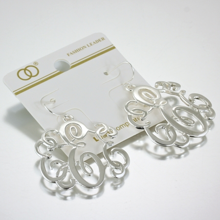 Monogram/Inital "G" Fish Hook Earring