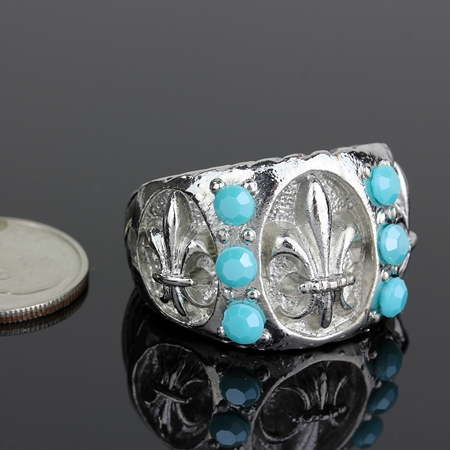 Fleur de Lis Stretch Ring