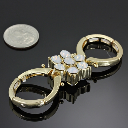Fashion Rhinestone Flower Stretch Ring