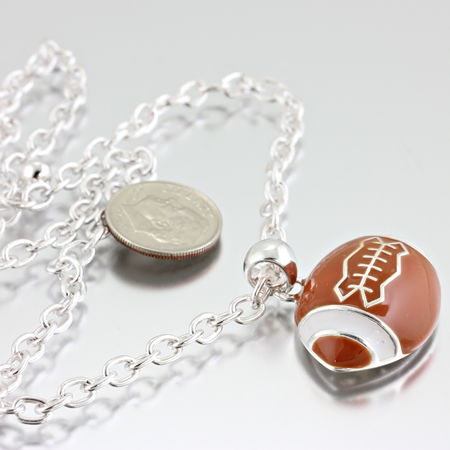 Sports Theme Foot Ball Pendant Necklace
