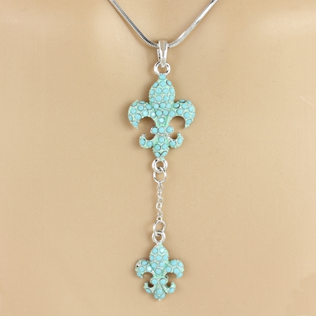 Fleur De Lis Pendant Necklace