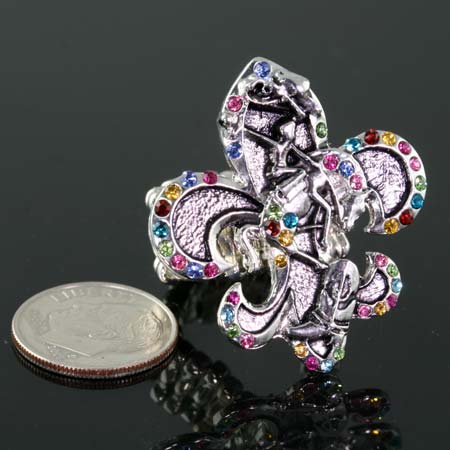 Fleur De Lis Stretch Ring