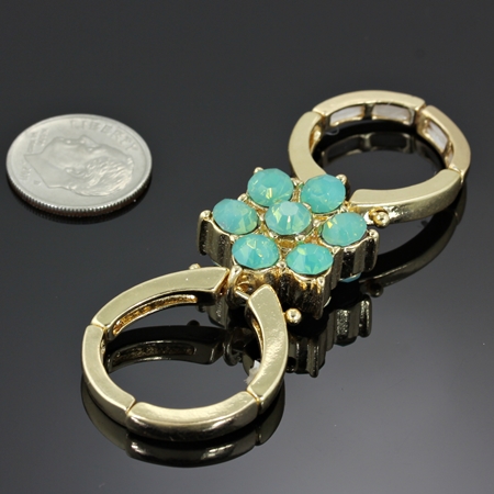 Fashion Rhinestone Flower Stretch Ring